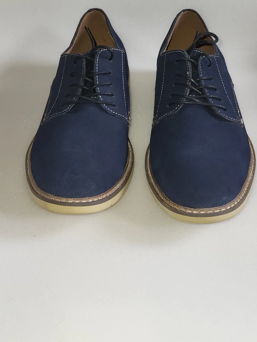 Banana Republic Navy Suede Lace-Up Oxfords